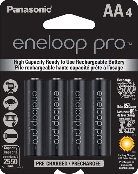 Panasonic Eneloop Pro Rechargeable Battery Aa 4pcs With Quick Charger