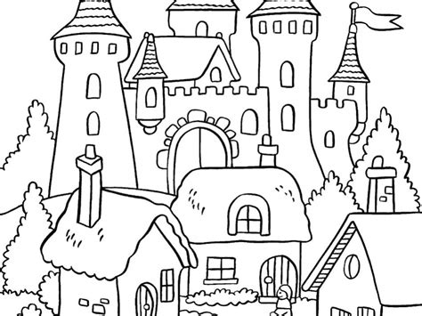 printable coloring pages   house fairy house coloring pages