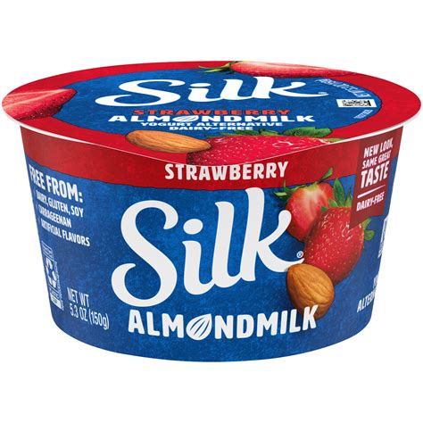 silk strawberry almond milk yogurt alternative  oz walmartcom