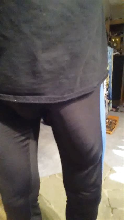 Big Cock Bulge In Spandex Riding Pants Dick Slip Bulging