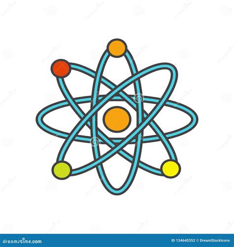 physics icon vector sign  symbol isolated  white background physics logo concept stock