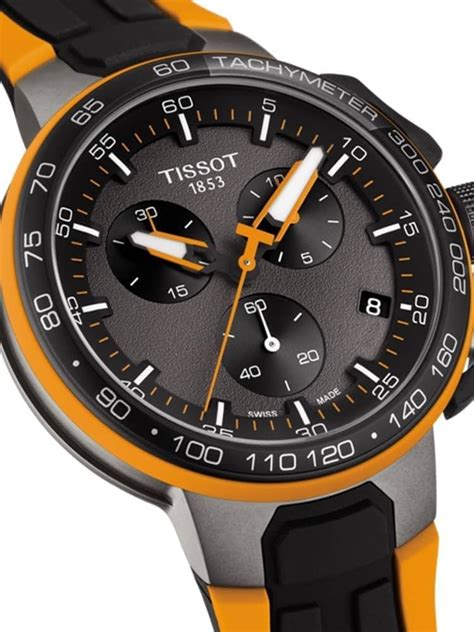 tissot mens t race cycling orange watch t111 417 37 441 04