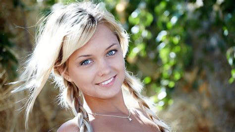 blue eyed blonde smiling wallpaper celebrities wallpaper better