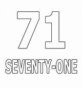Number Seventy Seven Pages Coloring sketch template