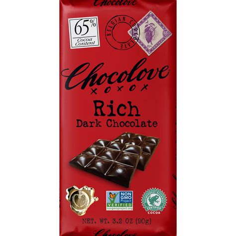 chocolove  rich dark chocolate bar world wide chocolate
