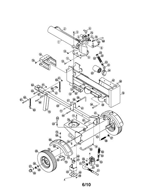 mtd log splitter parts model bfl sears partsdirect