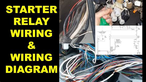 starter motor relay wiring  wiring diagram youtube