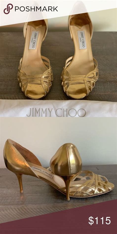 jimmy choo metallic gold heels metallic gold heels gold heels jimmy choo shoes heels