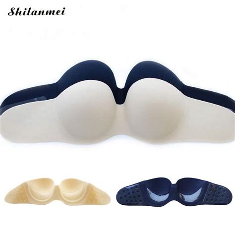 1 2 cup sexy push up seamless bra self adhesive stick on backless