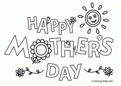 printable mothers day coloring pages holiday vault