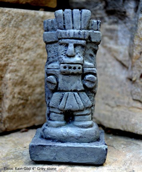 Aztec Mayan Tlaloc Rain God Artifact Carved Sculpture Statue Etsy