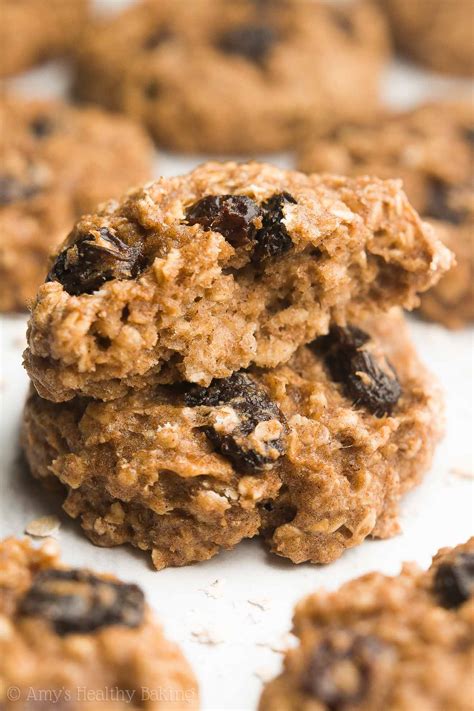 healthy oatmeal raisin breakfast cookies amys healthy baking