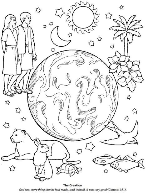 lds games color time  creation sunday school coloring pages