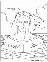 Aquaman Verbnow Manta sketch template