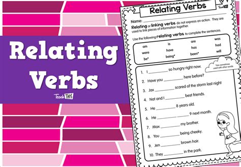 relating verbs teacher resources  classroom games teach