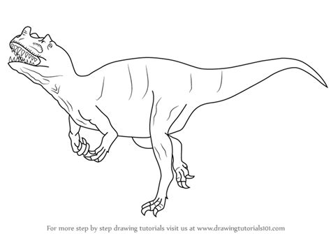 Learn How To Draw A Ceratosaurus Dinosaurs Step By Step