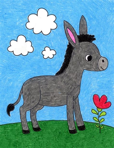 draw  donkey art projects  kids