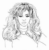 Beyonce Coloring Pages Rihanna Spears Para People Britney Famous Drawing Eminem Colorear Famosos Print Dibujo Color Fashion Sketch Printable Board sketch template