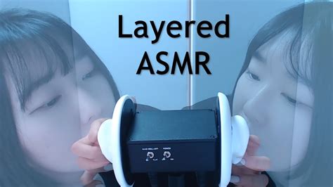 Asmr3dio耳朵麦克风，刮耳膜和分层，layered Inaudible 瞌睡熊asmr