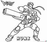 Voltron Coloring Pages Hunk Printable Adults Kids Bettercoloring sketch template