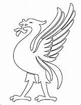 Liverpool Bird Outline Badge Fc Drawing Template Coloring Football Cake Cut Colouring Pages Draw Clipart Easy Step Tattoo Birds Soccer sketch template