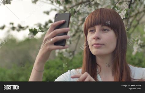 Girl Makes Selfie Image And Photo Free Trial Bigstock