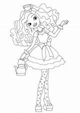 After High Madeline Coloring Pages Ever Hatter Getdrawings Getcolorings sketch template