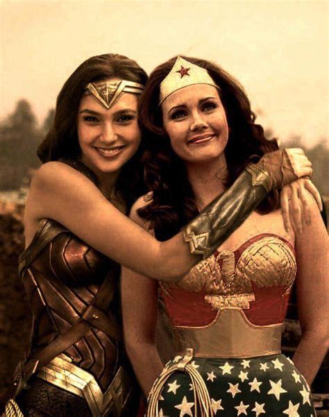 Gal Gadot And Lynda Carter Two Wonderful Women Wonderwoman