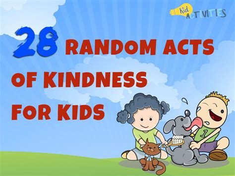 random acts  kindness  kids kindness ideas  school