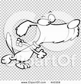 Cartoon Clip Determined Stomping Outline Dog Illustration Rf Royalty Toonaday sketch template