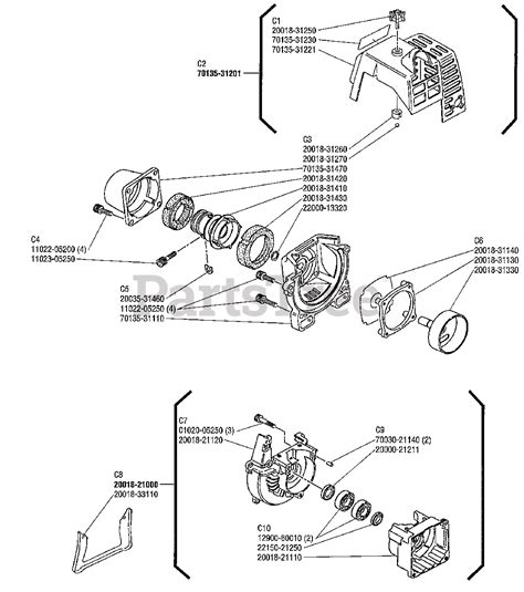 shindaiwa   shindaiwa string trimmer crankcase parts lookup  diagrams partstree