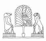 Egyptian Egitto Egiziani Symbols Nazioni sketch template