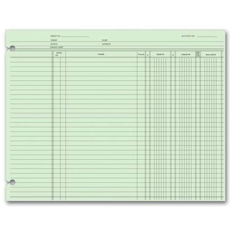printable accounting ledger paper template  ledger sheet  hot