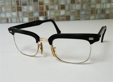 1950s Mens Browline Cat Eye Glasses Reading Magnifiers Mad Men