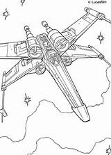 Skywalker Speeder Raumschiffe Ausmalbilder Malvorlagen Sheets sketch template