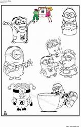 Minions Coloring Pages Minion Books sketch template