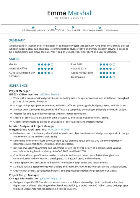 interior designer resume sample resume design interior design resume