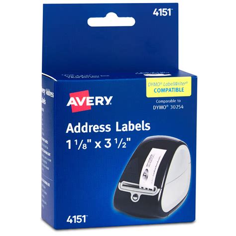 avery direct thermal roll labels      clear