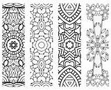 Bookmarks Printablee Zentangle Homecolor sketch template