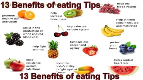 eating fruits benefits 13 types of fruit health benefits