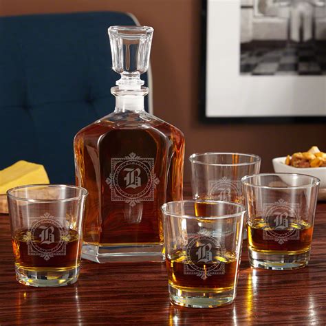 winchester personalized whiskey decanter set b9d