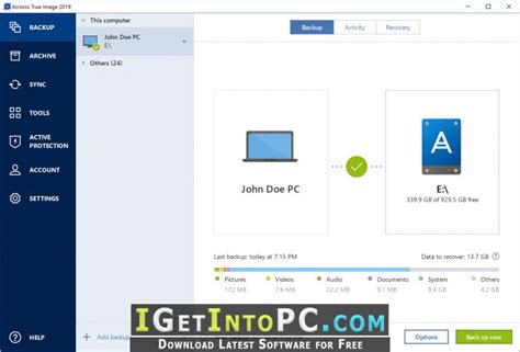 acronis true image  build   bootable iso