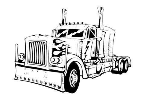 big rig drawing  getdrawings