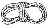 Rope Cowboy Line Ropes Seile sketch template