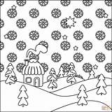 Coloring Background Christmas Pages Printable sketch template