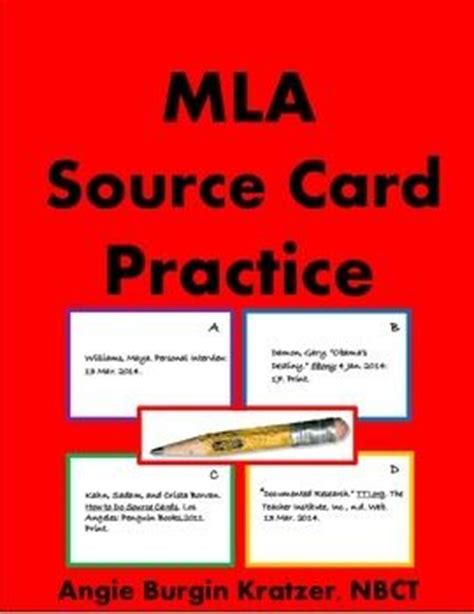 mla source card practice student cards   school