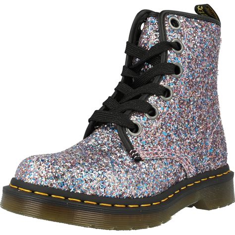 dr martens  farrah multi blue chunky glitter ankle boots awesome shoes