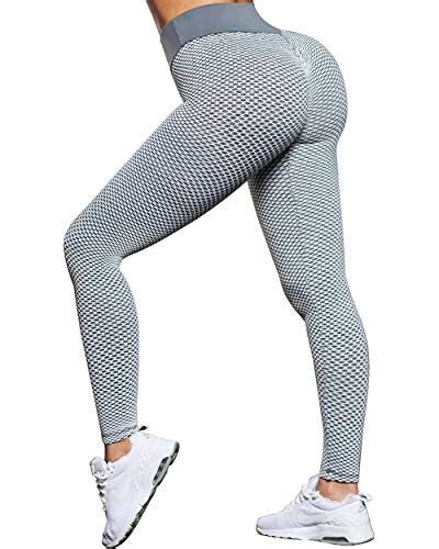 omkagi sexy butt lifting workout leggings for women textured booty high