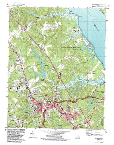 williamsburg topographic map va usgs topo quad