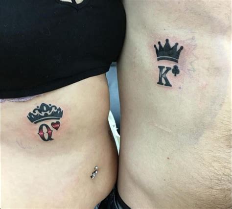 King And Queen Tattoos Queen Tattoo Tattoos Couple Tattoos